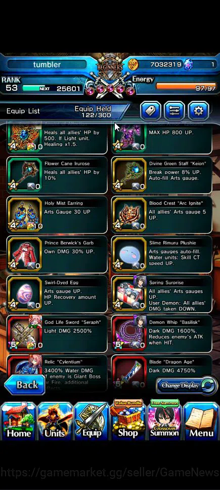 Grand Summoners Accounts Global|Rank 53|4 Ascend+3 TW|[Shuna,Diablo,Combat  image 7