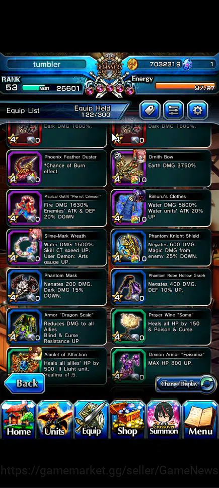 Grand Summoners Accounts Global|Rank 53|4 Ascend+3 TW|[Shuna,Diablo,Combat  image 8