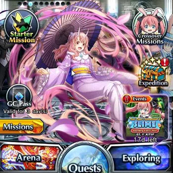 Grand Summoners Accounts End-Game Global|Rank 53|4 Ascend+3 TW|[Shuna,Diablo,Combat Form Milim]+TW,Running Rabbit