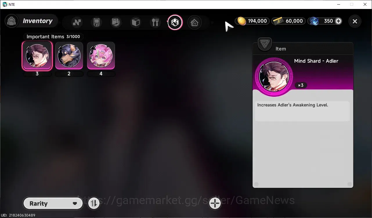 Neverness to Everness Accounts Global SEA|HL 3|2 S-Class 1 Limited [Shinku],Hathor|2 S-Class Selector Box|Skyrider 12