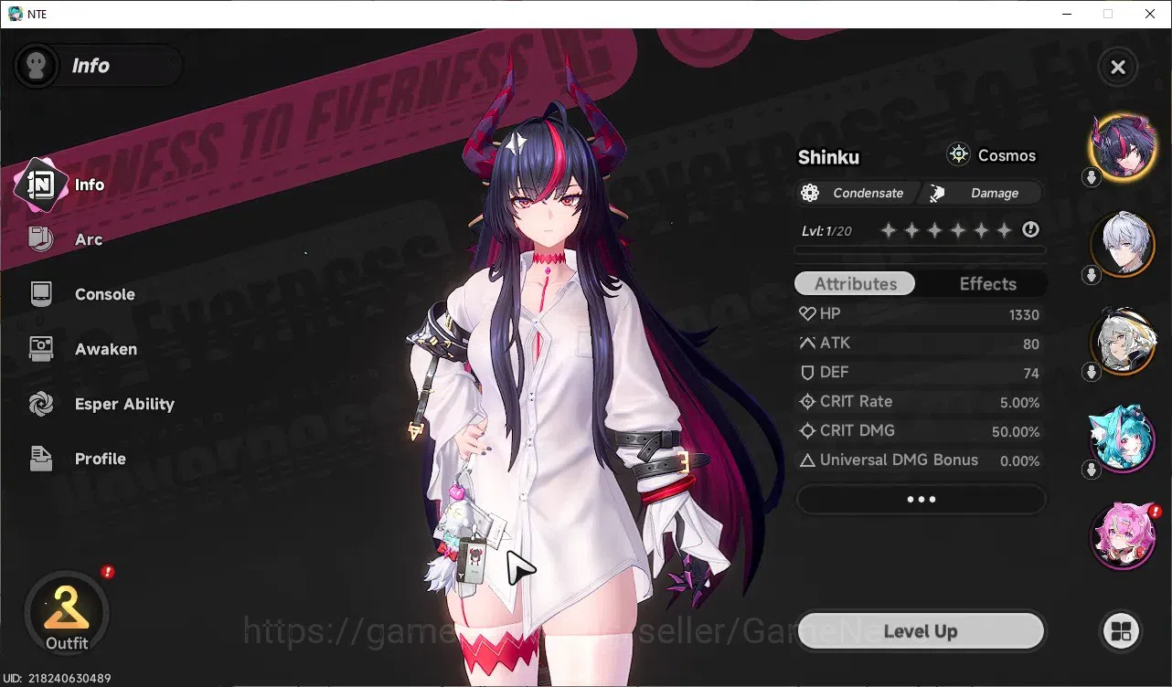 Neverness to Everness Accounts Global SEA|HL 3|2 S-Class 1 Limited [Shinku],Hathor|2 S-Class Selector Box|Skyrider 2