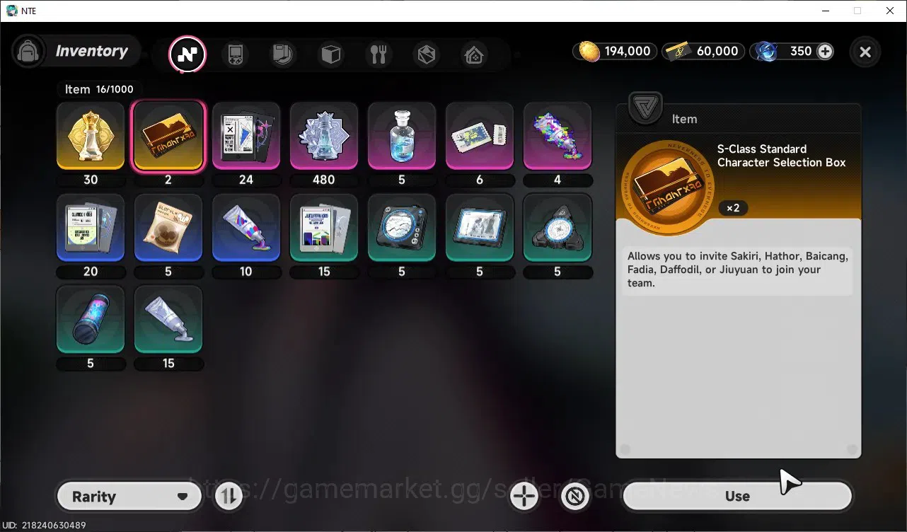 Neverness to Everness Accounts Global SEA|HL 3|2 S-Class 1 Limited [Shinku],Hathor|2 S-Class Selector Box|Skyrider 9