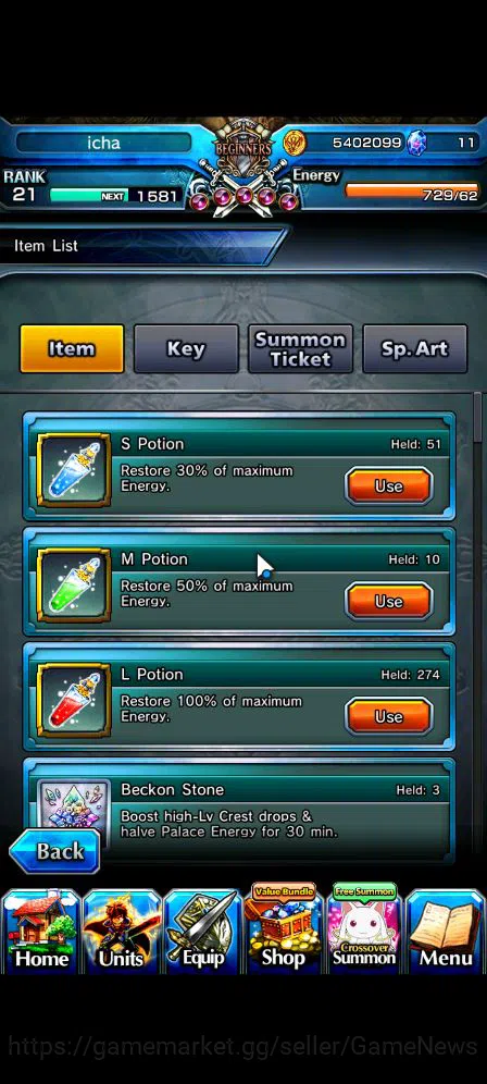 Grand Summoners Accounts Global|Rank 21|Starter|7 Ascend| MomoTW,Emiya,Kiri image 2