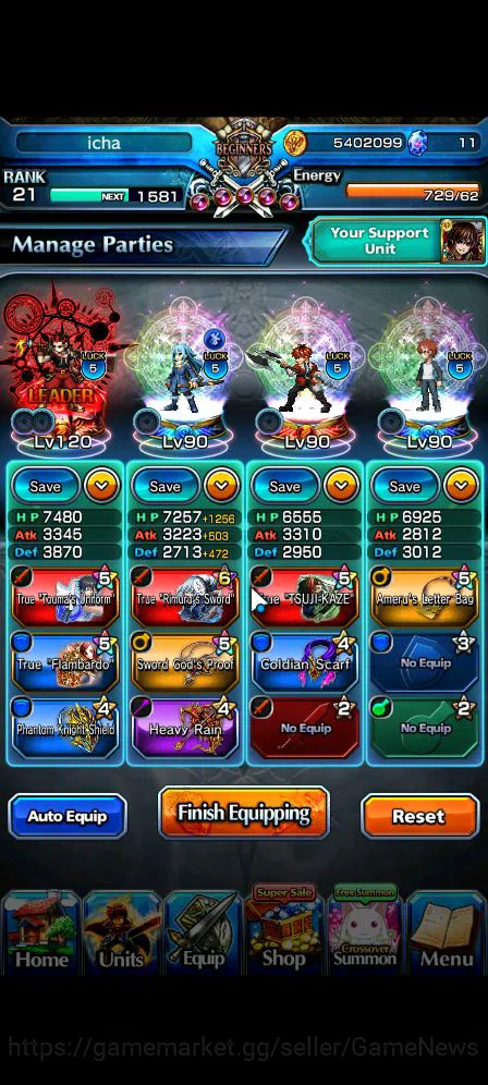 Grand Summoners Accounts Global|Rank 21|Starter|7 Ascend| MomoTW,Emiya,Kiri image 5