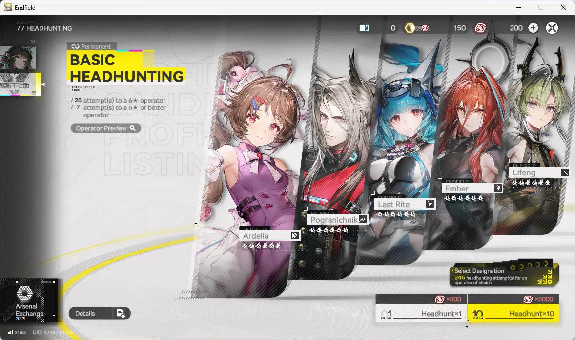 Arknights: Endfield Accounts ASIA|1 limit| Zhuang Fangyi, Ember, Pogranichnik,A image 10