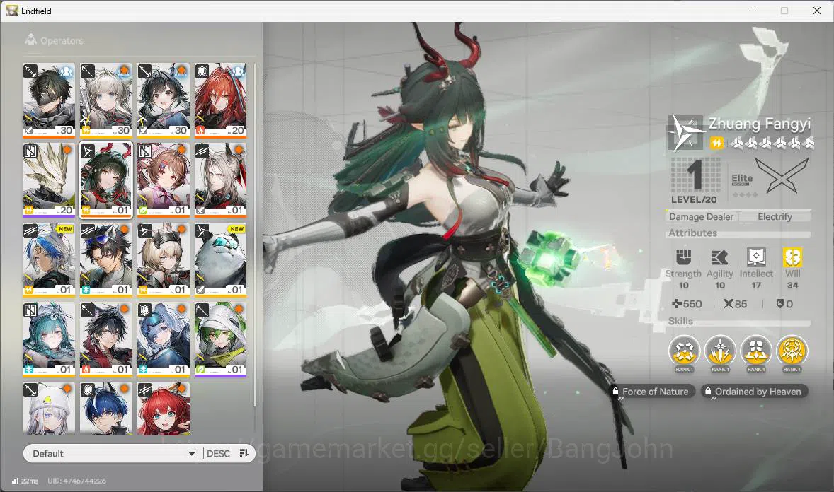 Arknights: Endfield Accounts ASIA|1 limit| Zhuang Fangyi, Ember, Pogranichnik,A image 13