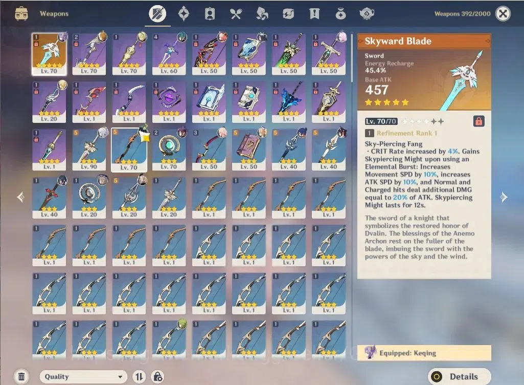 Genshin Impact Accounts ASIA|AR 53|3 Limited+1(*5Weapon)|Lunar Team (Zibai image 3