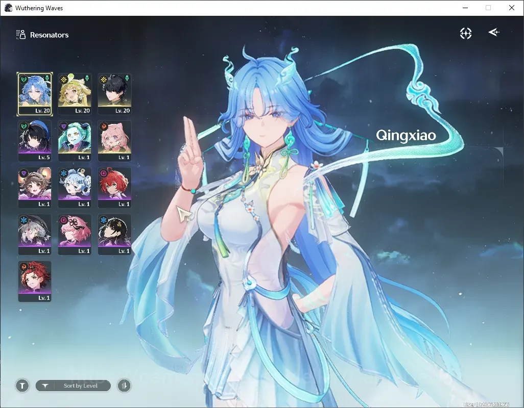 Wuthering Waves Accounts Starter SEA|Starter UL 10|2 Limited|Qingxiao+Sign ,Rebecca & 2 Standard|DB Lvl 2|Male MC|Low Quest 1