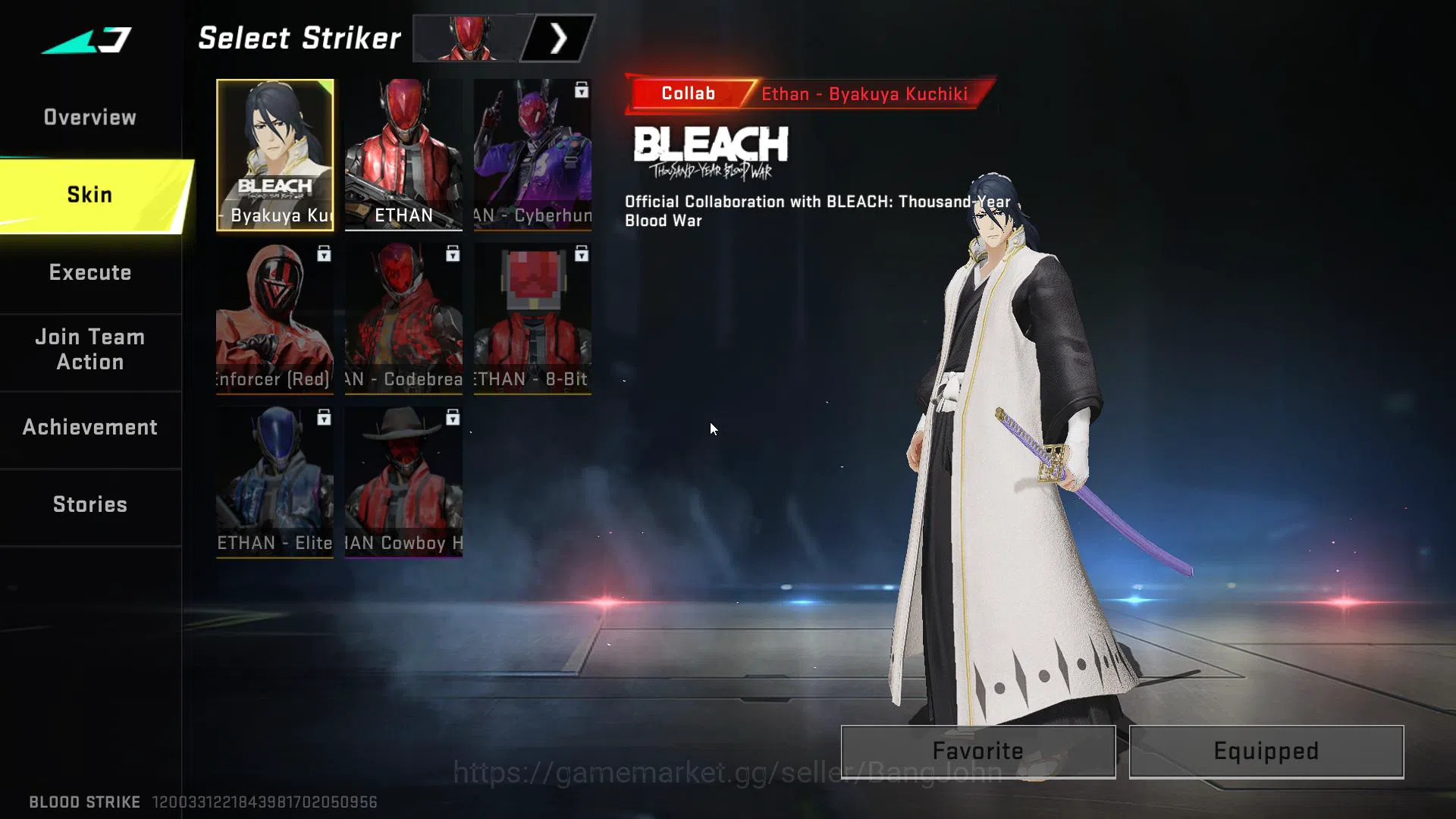 Blood Strike Accounts Collab QBZ Bleach | Collab Ethan Bleach | Login NE image 2