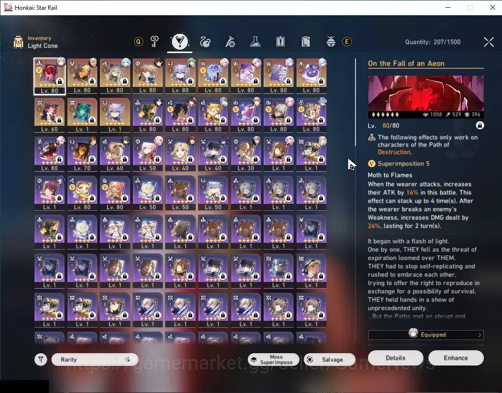 Honkai Star Rail Accounts Asia|TL70|3 Prem Team Meta|17 Limited|[(Archer,Cas image 6