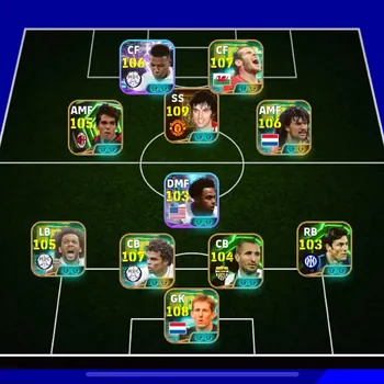 eFootball Accounts Legends & Iconic Players 9 MANAGER BOOSTER | COLECTIVE 3270+,NEW GULLIT x PEPE x SON HEUNGMIN x MARCELO x