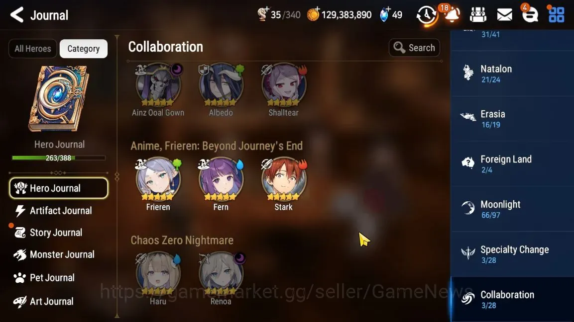 Epic Seven Accounts High-End Asia Verif|GI 11K+Hero Jurnal 67%+36ML(RnL,Notos,Lots,SNYulha,etc)|300++ RnL,Rinak|Full Collab 1