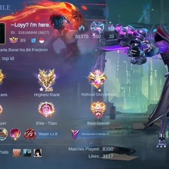 Mobile Legends: Bang Bang Accounts Collector Global|Skin 262|Renowned|Collector Natalia,PACE Fanny,V.E.N.O.M