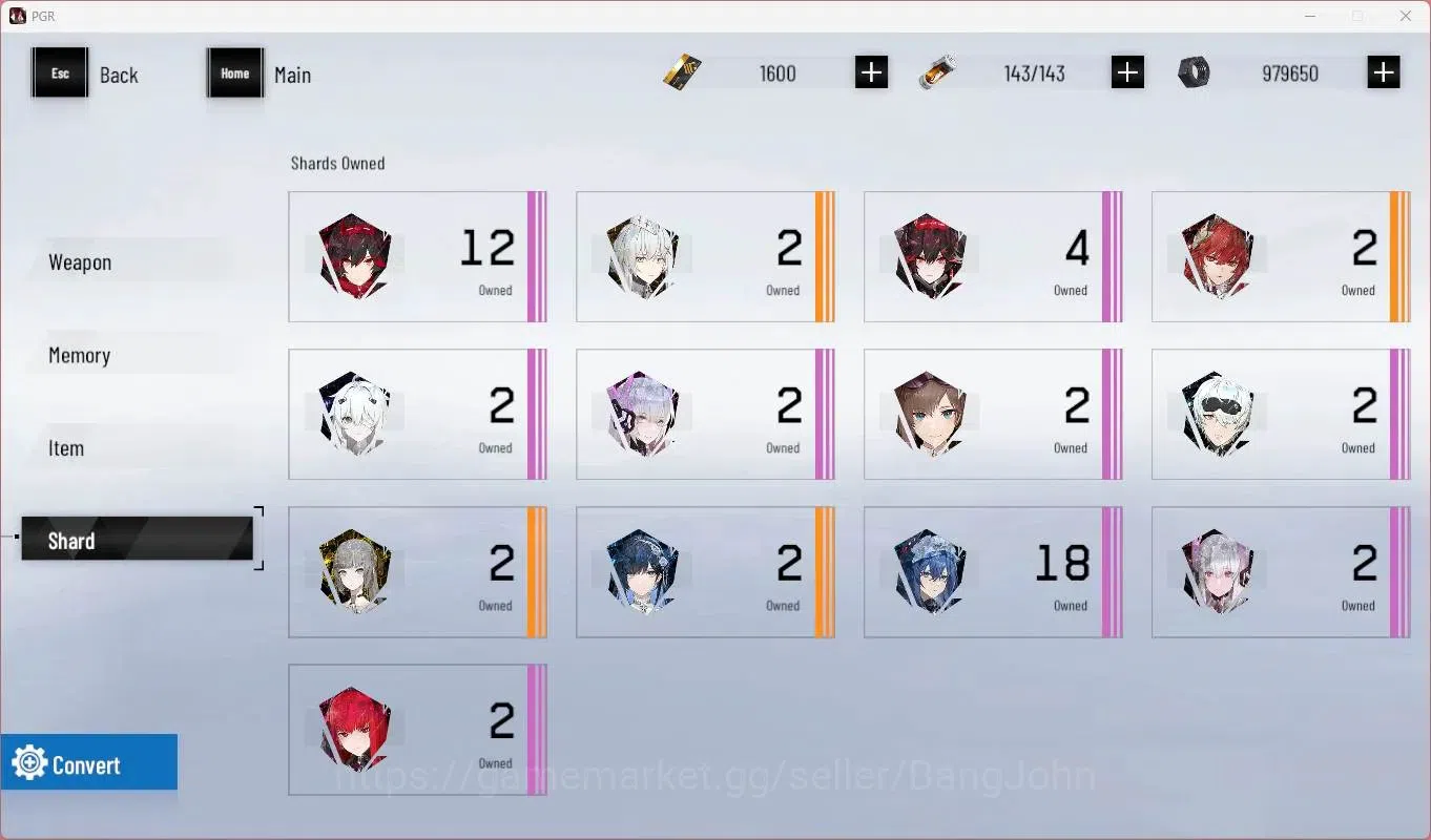 Punishing: Gray Raven Accounts Mid-Game ASIA | L44| SS Lucia IC Lv78, S Lucia CW+Sign Lv52, S Bianca Lv25, S Feral Lv21 |BC 10