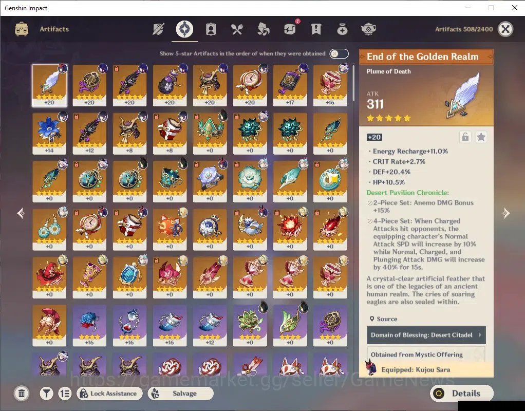 Genshin Impact Accounts ASIA | AR 51 | 3 Limited + 2 (*5Weapon) | Neuvilet image 4