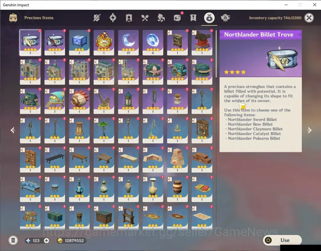 Genshin Impact Accounts ASIA | AR 51 | 3 Limited + 2 (*5Weapon) | Neuvilet image 7