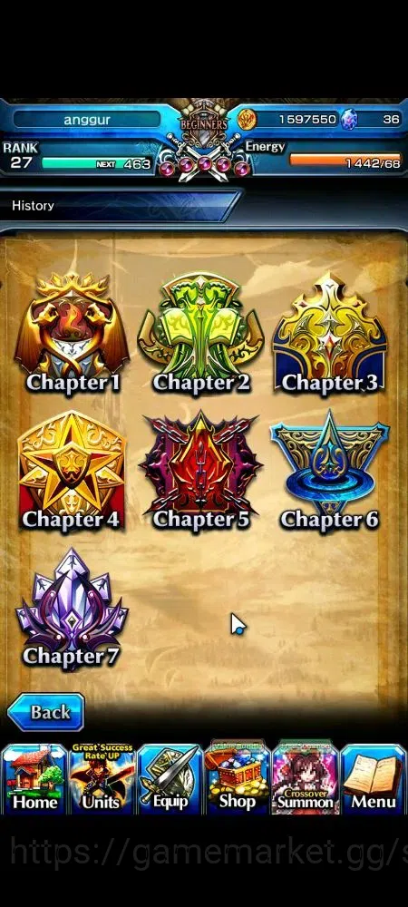 Grand Summoners Accounts Global | Rank 27 | 2 Ascend | Youmu Konpaku, Islii image 8