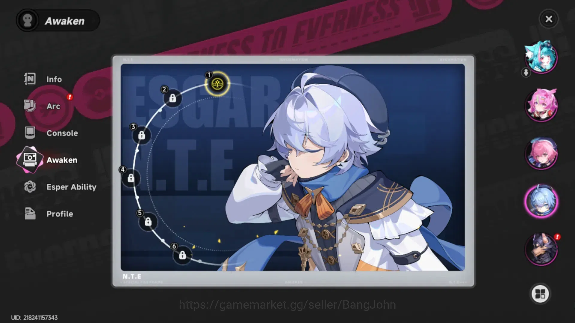 Neverness to Everness Accounts EUROPE | Starter Lv 3 | 2 SSR (Nanally,Sakiri)+ 5  image 12
