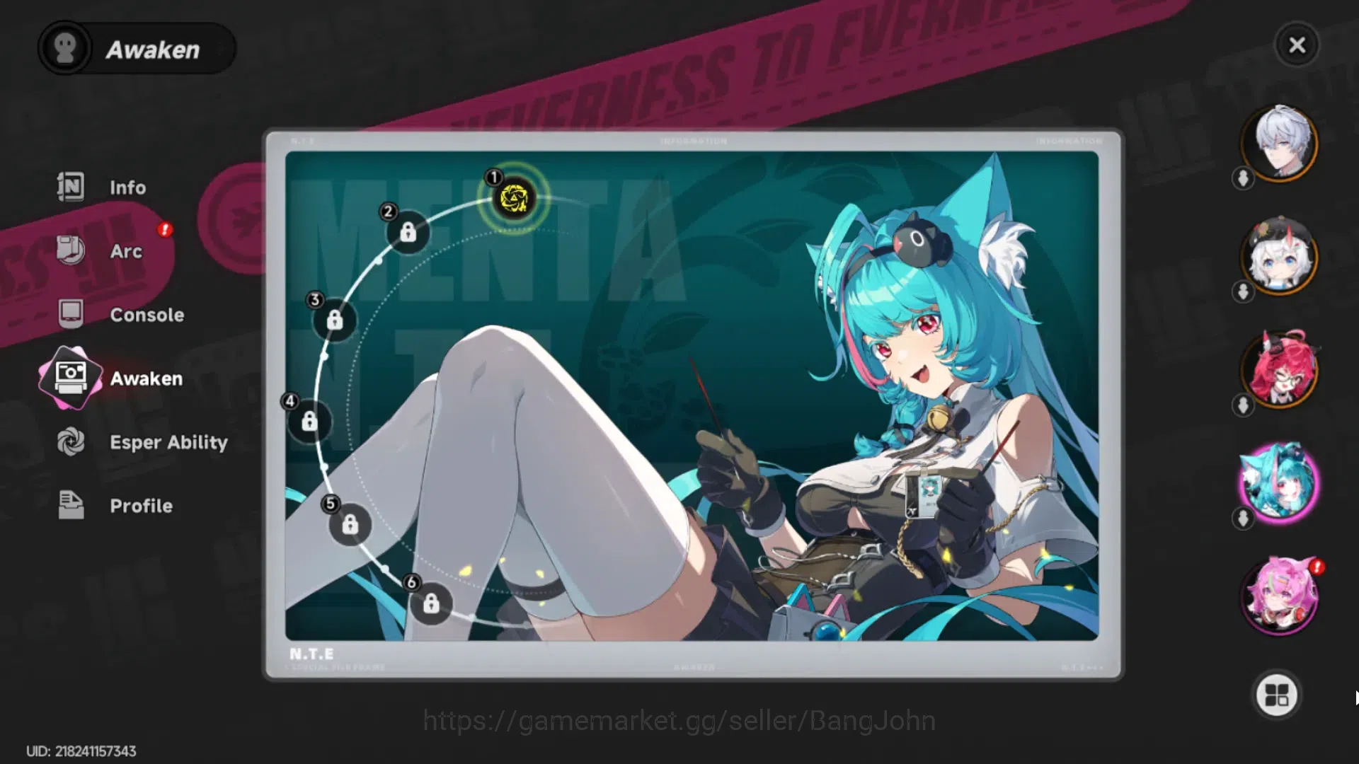 Neverness to Everness Accounts EUROPE | Starter Lv 3 | 2 SSR (Nanally,Sakiri)+ 5  image 2