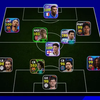 eFootball Accounts Others Efootball Collective Strength 3078 | Puyol • Messi • Odegaard | NEW STATER