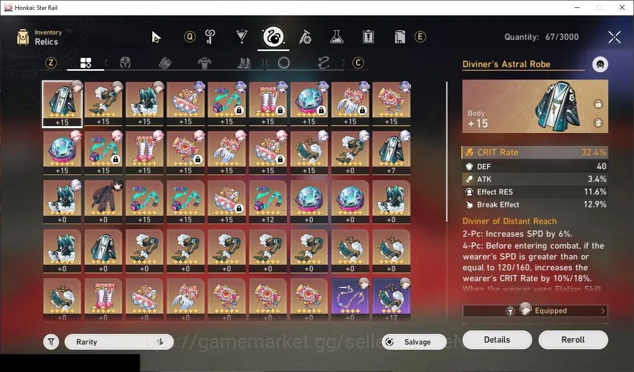 Honkai Star Rail Accounts Others Asia|TL 64|7 Limited|(SW LV999)+Sign Evanescia E2,YaoGuang,Huohuo,DH Terrae,Robin,Acheron 8