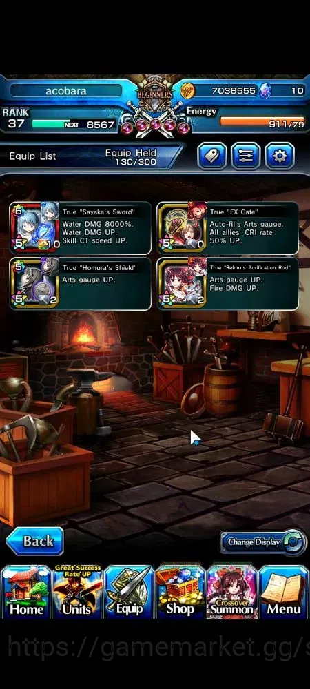 Grand Summoners Accounts Global|Rank 37|16 Ascend+4 TW|(Sayaka Miki,Homura  image 7