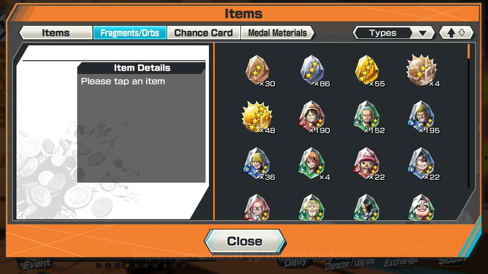 One Piece Bounty Rush Accounts GLOBAL|5 EX | The5elder Nusjuro,DD Shanks ,FR Shan image 12