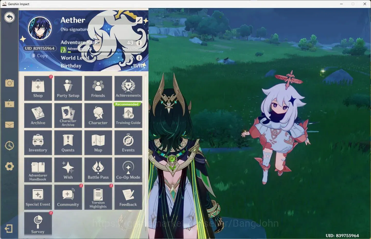 Genshin Impact Accounts ASIA|AR 43 | 2 Limit |Nefer,Yoimiya+3 Charstd| MC image 1