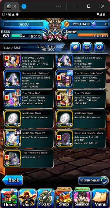 Grand Summoners Accounts Others GLOBAL|8 Ascend|SUmmer Miyu,Shirou Emiya TW,Chloe,Fabricator,Summer Sakura,Celia,etc|check 10