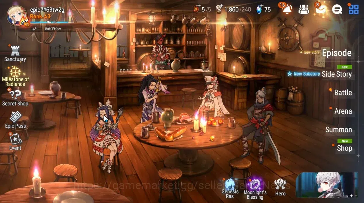Epic Seven Accounts Global|UnVerif|NewEra|4 ML[LOT Scale,EIlynav,Belia image 1