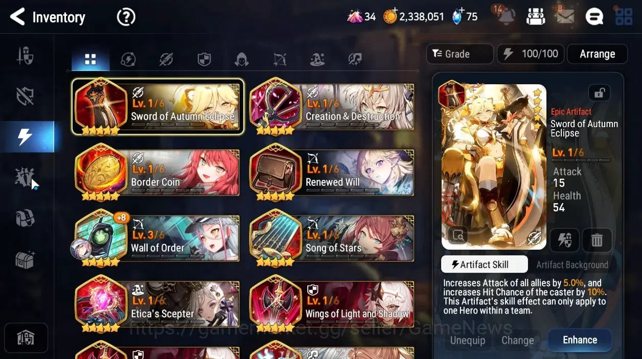 Epic Seven Accounts Global|UnVerif|NewEra|4 ML[LOT Scale,EIlynav,Belia image 17