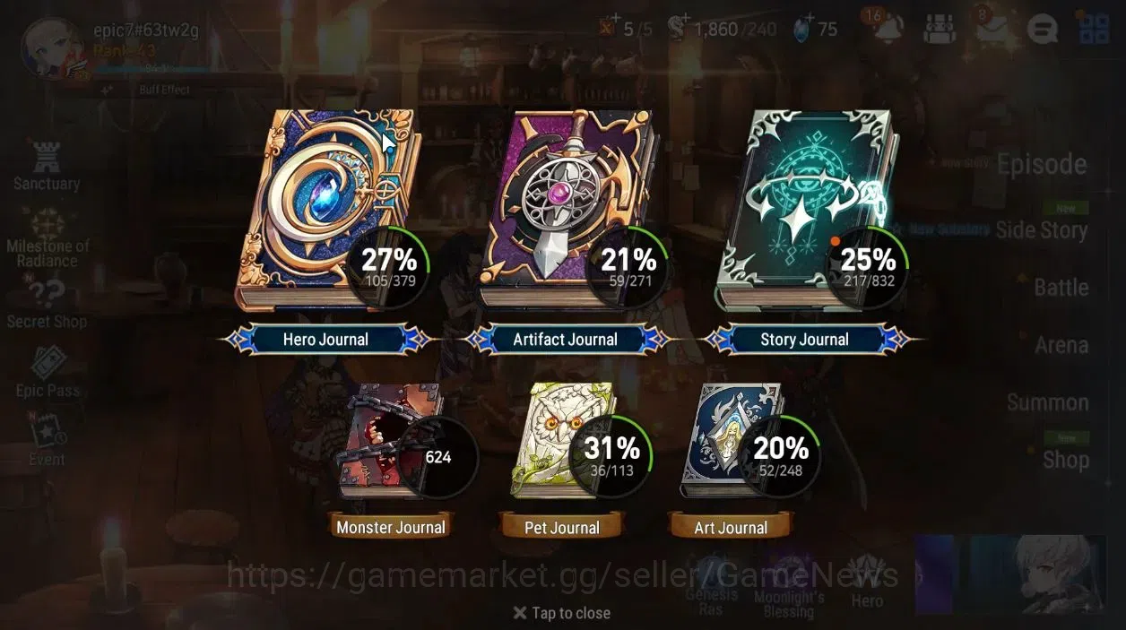 Epic Seven Accounts Global|UnVerif|NewEra|4 ML[LOT Scale,EIlynav,Belia image 3