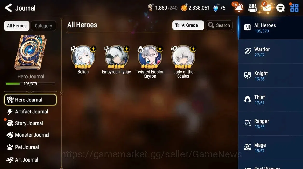 Epic Seven Accounts Global|UnVerif|NewEra|4 ML[LOT Scale,EIlynav,Belia image 4