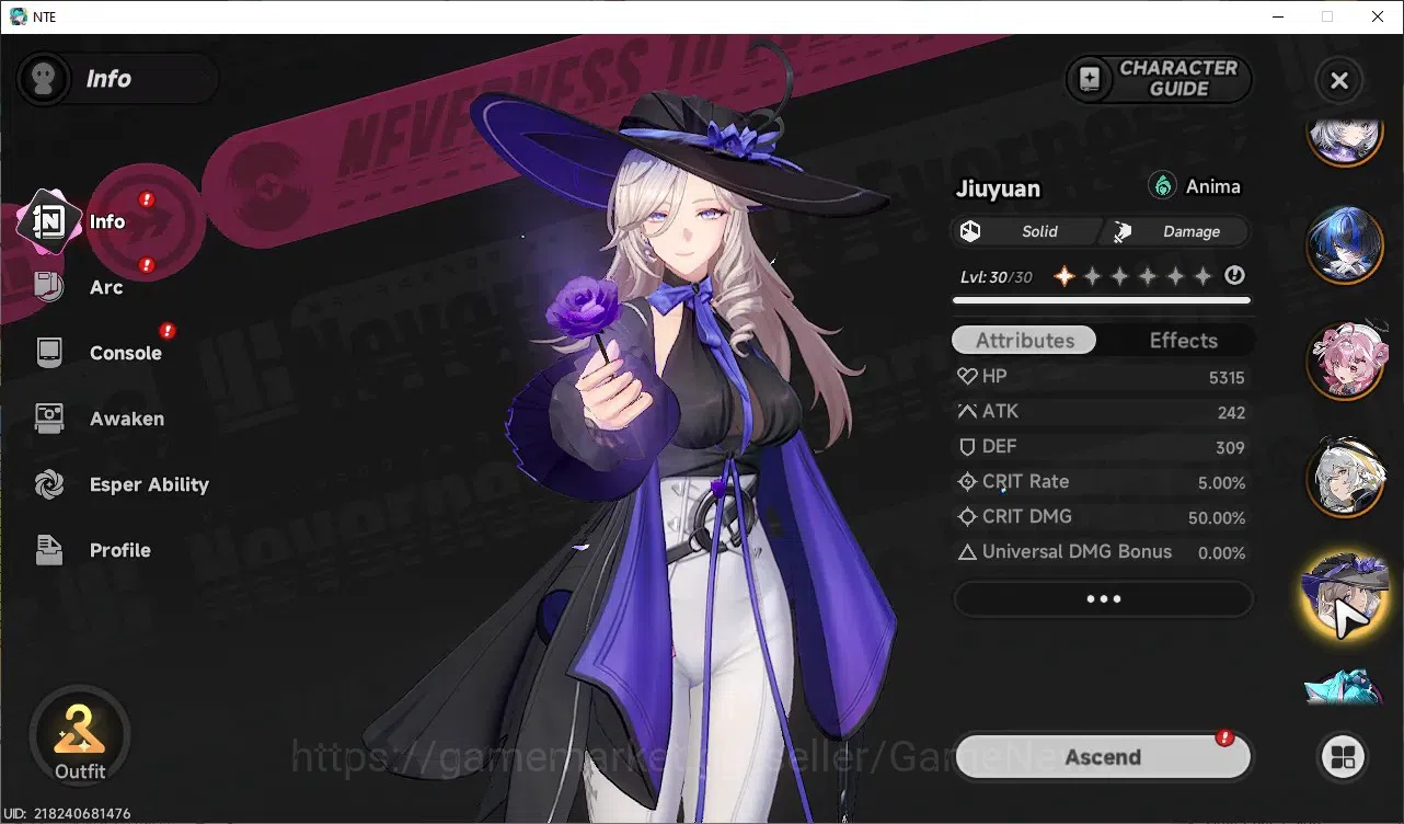 Neverness to Everness Accounts GLOBAL SEA|HL 30|8 SSR Lacrimosa,Hotori,Nanally,Ha image 10
