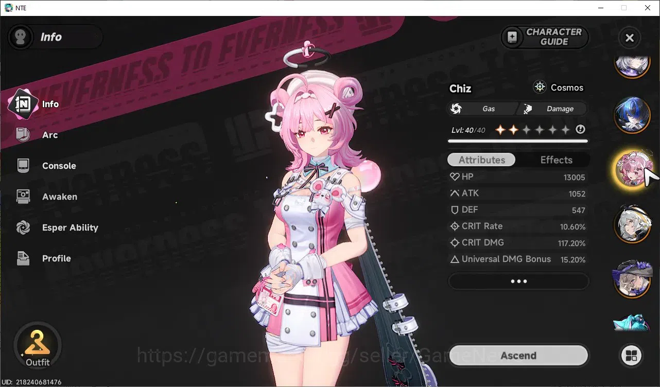 Neverness to Everness Accounts GLOBAL SEA|HL 30|8 SSR Lacrimosa,Hotori,Nanally,Ha image 8