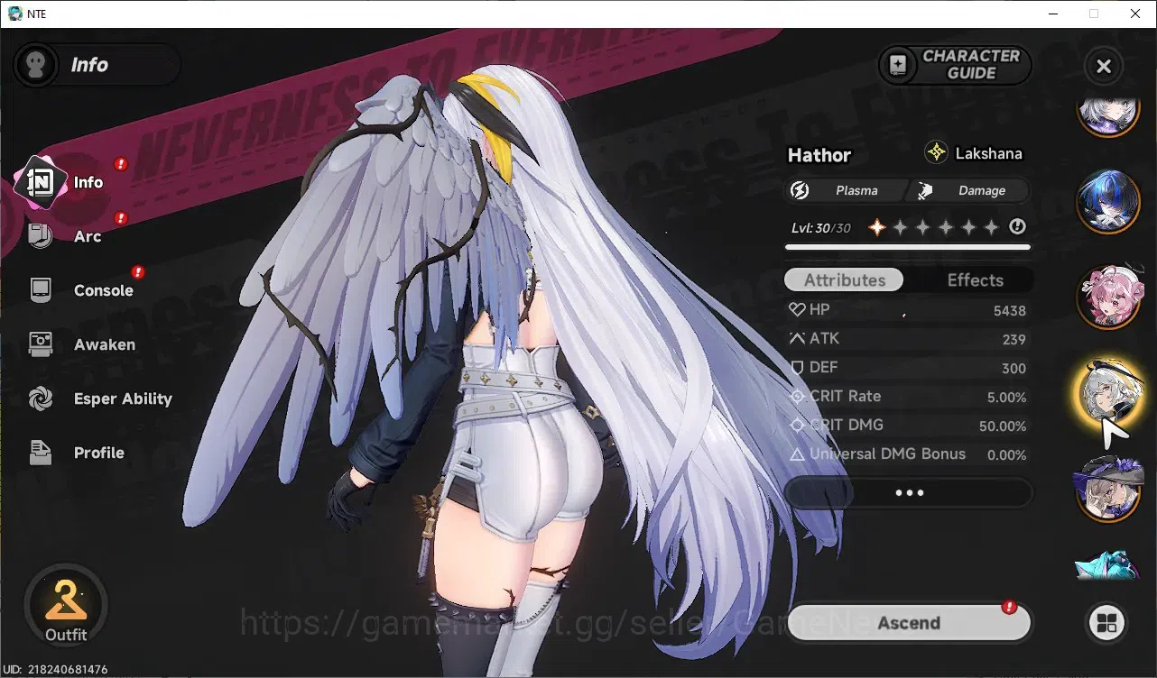 Neverness to Everness Accounts GLOBAL SEA|HL 30|8 SSR Lacrimosa,Hotori,Nanally,Ha image 9