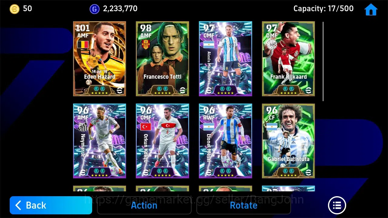 eFootball Accounts ANDROID|PW 3171|Eden Hazard BigTime,Francesco Tott image 4