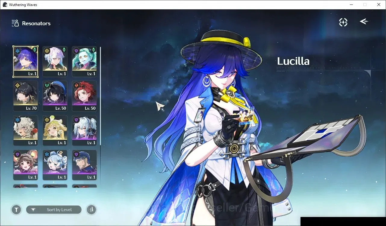 Wuthering Waves Accounts Others SEA|UL 49|3 Limited|(Lucy RC6,Rebecca,Lucilla)+Sign +2(Standard)|DB Lvl 30|MC Female|Log 2