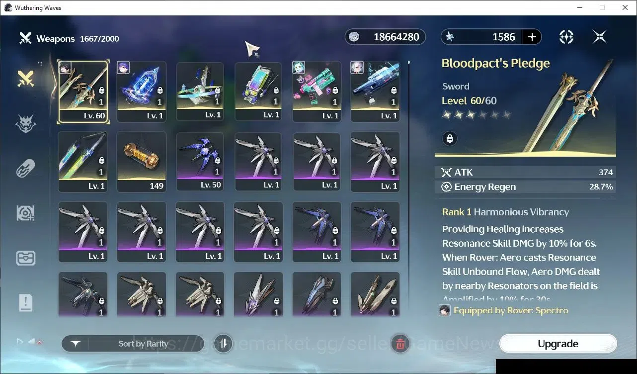 Wuthering Waves Accounts Others SEA|UL 49|3 Limited|(Lucy RC6,Rebecca,Lucilla)+Sign +2(Standard)|DB Lvl 30|MC Female|Log 5