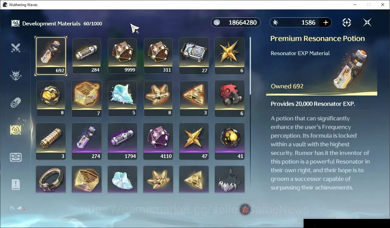 Wuthering Waves Accounts Others SEA|UL 49|3 Limited|(Lucy RC6,Rebecca,Lucilla)+Sign +2(Standard)|DB Lvl 30|MC Female|Log 8