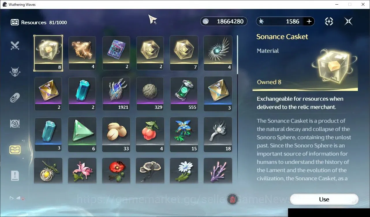 Wuthering Waves Accounts Others SEA|UL 49|3 Limited|(Lucy RC6,Rebecca,Lucilla)+Sign +2(Standard)|DB Lvl 30|MC Female|Log 9