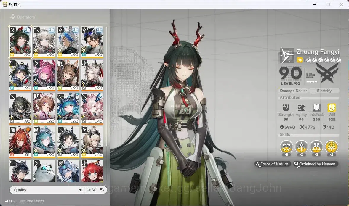 Arknights: Endfield Accounts Asia | Lv 60| 4 Limit|Zhuang FangyiP1,YvonneP1,Gil image 2