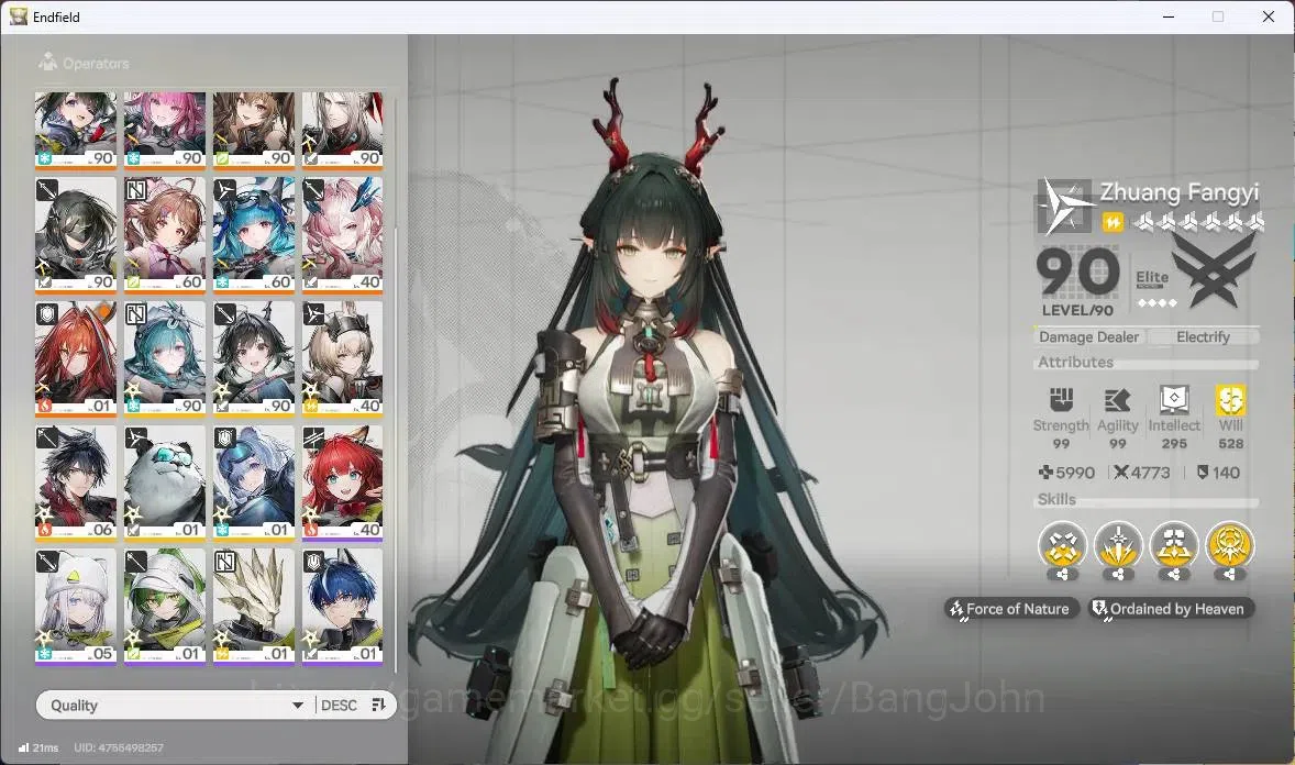 Arknights: Endfield Accounts Asia | Lv 60| 4 Limit|Zhuang FangyiP1,YvonneP1,Gil image 3