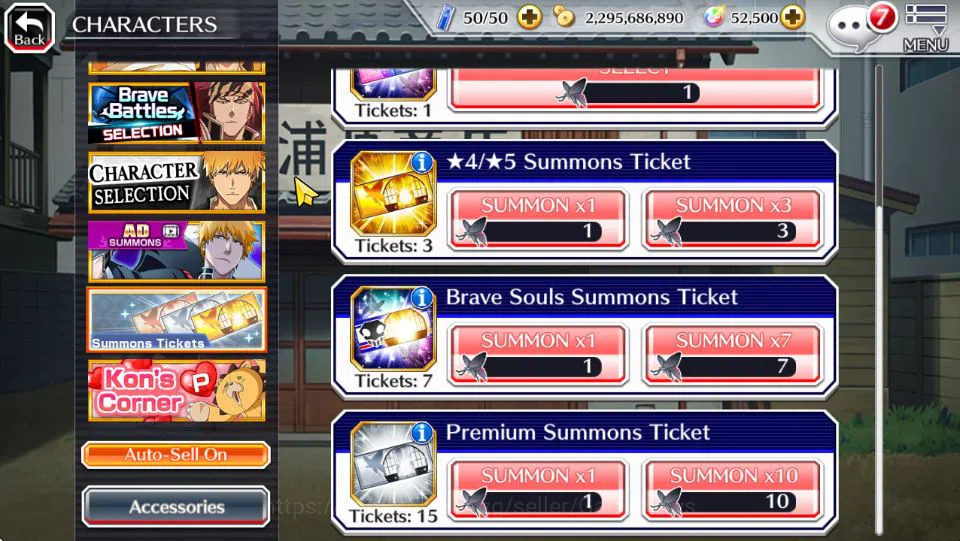 Bleach: Brave Souls Accounts [Global]52K Orbs|TYBW26(Giselle,Candice,Liltotto), image 4