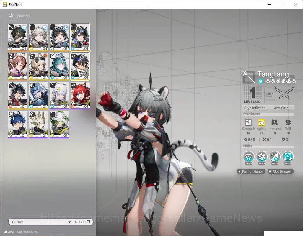 Arknights: Endfield Accounts ASIA|Fresh Starter(Lv2)|SSR 2(1Limit) [TangTang],A image 3