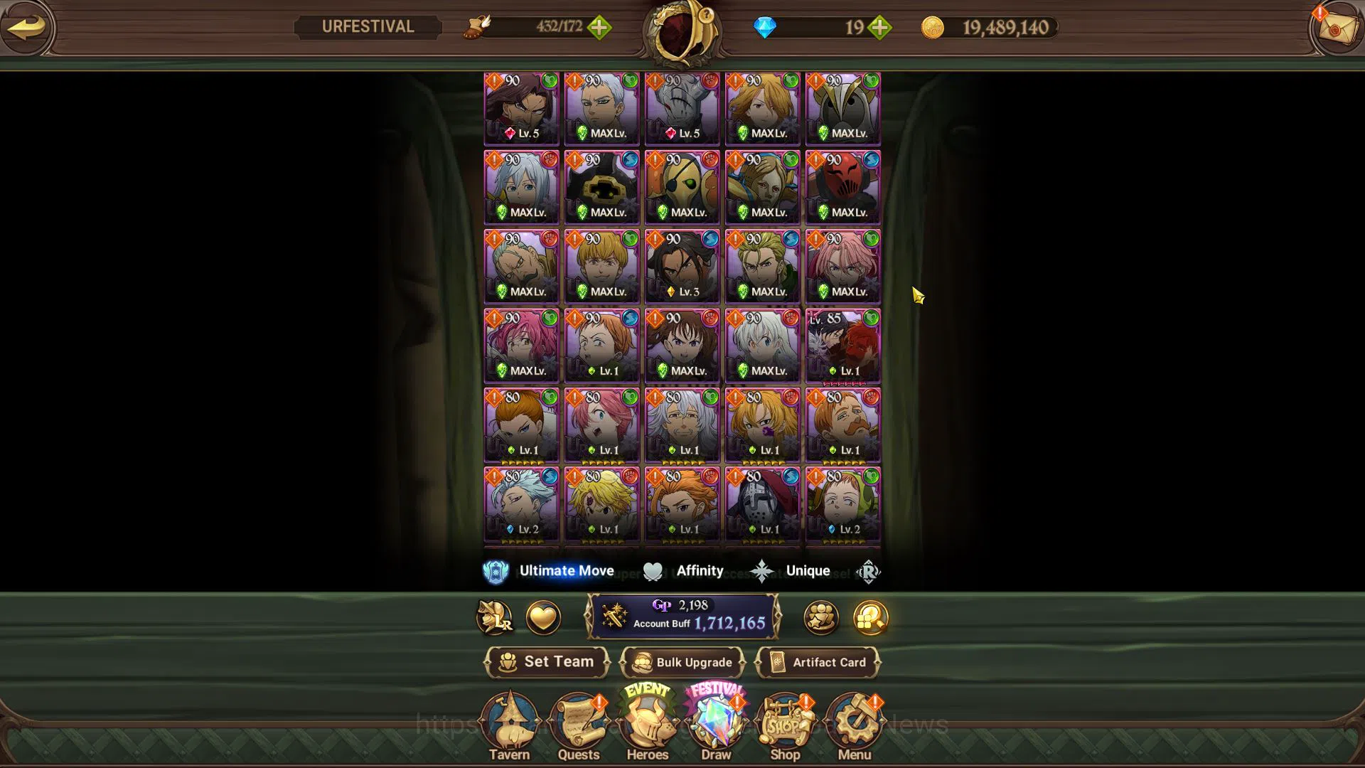 The Seven Deadly Sins: Grand Cross Accounts Asia|1,7M CC|8 UR| Salos,Merlin&Escanor,Oppressor  image 5
