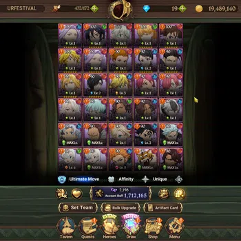 The Seven Deadly Sins: Grand Cross Accounts Midgame Asia|1,7M CC|8 UR| Salos,Merlin&Escanor,Oppressor DK 2/6,Sabunak,Thor