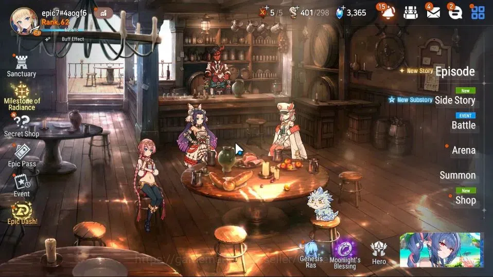 Epic Seven Accounts GLOBAL UnVerif|New Era|12 ML(Salome,Harsetti,AB Vi image 1
