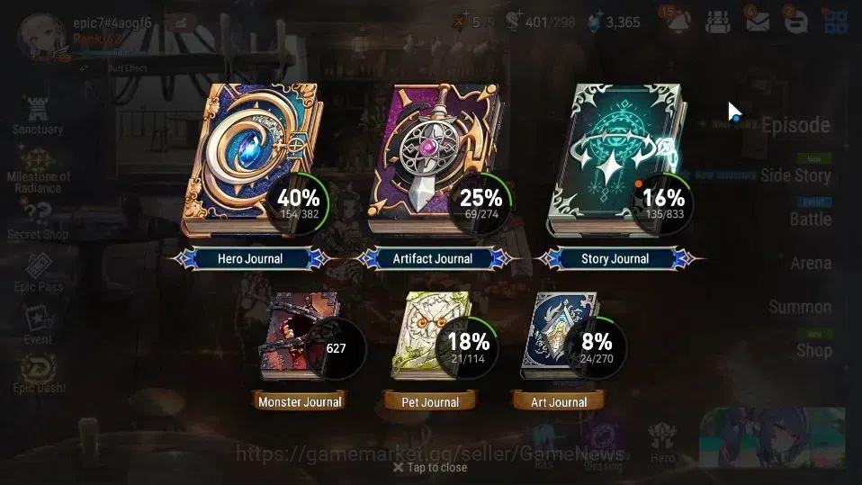 Epic Seven Accounts GLOBAL UnVerif|New Era|12 ML(Salome,Harsetti,AB Vi image 3