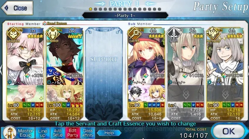 Fate-Grand Order Accounts NA Lv 112|8 Servant 5 Star(Koyanskaya of Light,Ska image 4